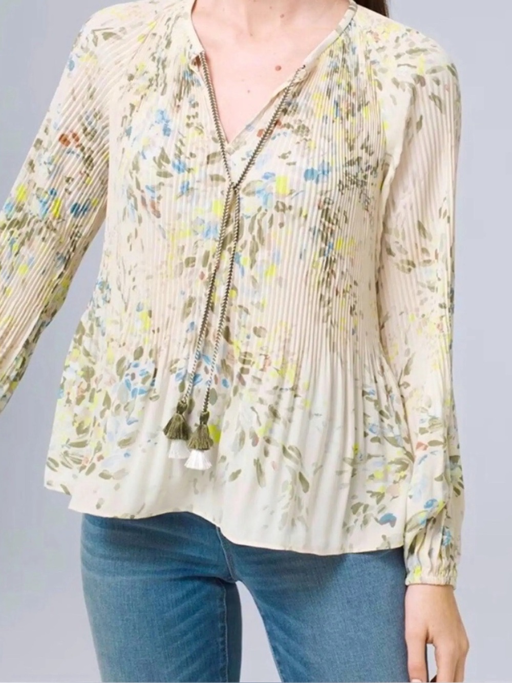WHBM Pleated Top